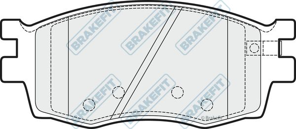 APEC BRAKING Комплект тормозных колодок, дисковый тормоз PD3207